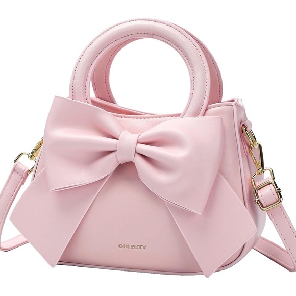 Handbags - Win Me! New! Chic Pink Bow Handbag Crossbody NWT Buyer Appreciation Giveaway